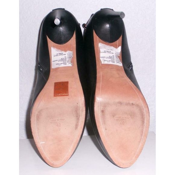 Givenchy Shark Lock Black Leather Ankle Boots 40 - Picture 6 of 10